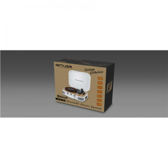 Muse Turntable Stereo System MT-201WW Turntable Stereo System USB port AUX in Muse Turntable Stereo System MT-201WW Turntable Stereo System USB port AUX in