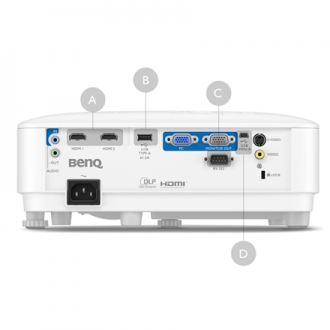 Benq XGA (1024x768) 4000 ANSI lumens White Lamp warranty 12 month(s)