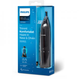 Philips Nose and Ear Trimmer NT1650/16 Nose Hair Trimmer Wet & Dry Black
