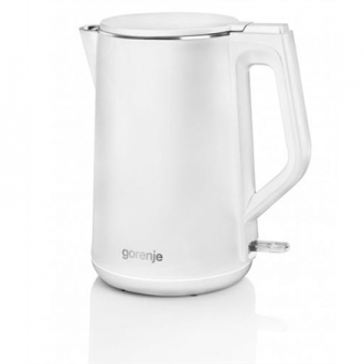 Gorenje Kettle K15DWW Electric 2200 W 1.5 L Plastic + metal 360 rotational base White Gorenje Kettle K15DWW Electric 2200 W 1.5 L Plastic + metal 360 rotational base White