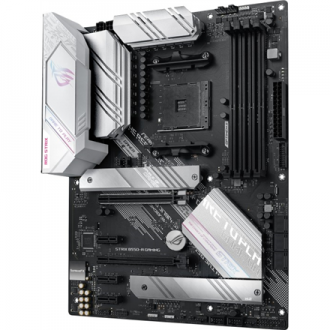 Asus ROG STRIX B550-A GAMING Processor family AMD Processor socket AM4 DDR4 DIMM Memory slots 4 Supported hard disk drive interf