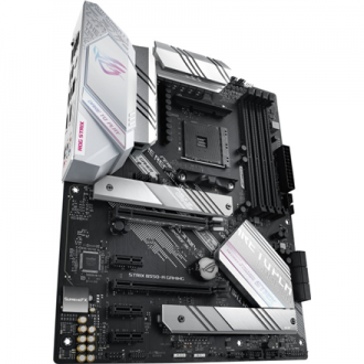 Asus ROG STRIX B550-A GAMING Processor family AMD Processor socket AM4 DDR4 DIMM Memory slots 4 Supported hard disk drive interf