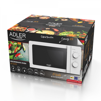 Adler Microwave Oven AD 6205 Free standing 700 W White
