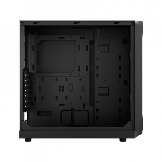 Fractal Design Focus 2 Side window Black TG Clear Tint Midi Tower Power supply included No