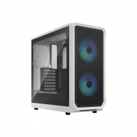 Fractal Design Focus 2 Side window RGB White TG Clear Tint Midi Tower Power supply included No Fractal Design Focus 2 Side window RGB White TG Clear Tint Midi Tower Power supply included No