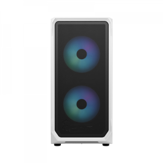 Fractal Design Focus 2 Side window RGB White TG Clear Tint Midi Tower Power supply included No Fractal Design Focus 2 Side window RGB White TG Clear Tint Midi Tower Power supply included No