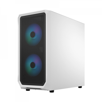 Fractal Design Focus 2 Side window RGB White TG Clear Tint Midi Tower Power supply included No Fractal Design Focus 2 Side window RGB White TG Clear Tint Midi Tower Power supply included No