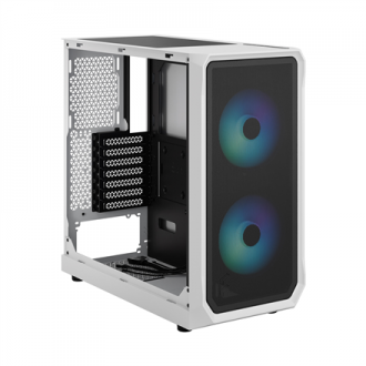 Fractal Design Focus 2 Side window RGB White TG Clear Tint Midi Tower Power supply included No Fractal Design Focus 2 Side window RGB White TG Clear Tint Midi Tower Power supply included No