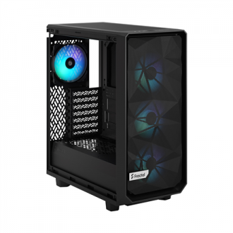 Fractal Design Meshify 2 Compact RGB Side window Black TG Light Tint Mid-Tower Power supply included No