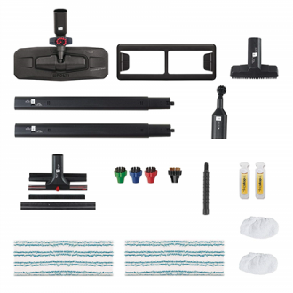 Polti Steam cleaner PTEU0280 Vaporetto Pro 95_Turbo Flexi Power 1100 W Steam pressure 5 bar Water tank capacity 1.3 L Black/Gree Polti Steam cleaner PTEU0280 Vaporetto Pro 95_Turbo Flexi Power 1100 W Steam pressure 5 bar Water tank capacity 1.3 L Black/Gree
