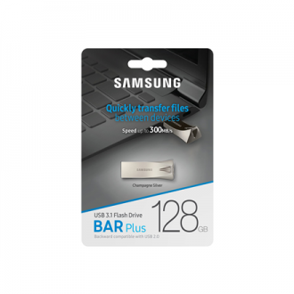 Samsung BAR Plus MUF-128BE3/APC 128 GB USB 3.1 Silver Samsung BAR Plus MUF-128BE3/APC 128 GB USB 3.1 Silver