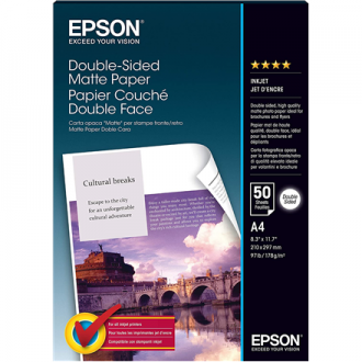 Epson Double Sided Matte Paper - A4 - 50 Sheets A4 Epson Double Sided Matte Paper - A4 - 50 Sheets A4