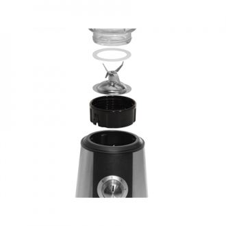 Tristar Blender BL-4430 Tabletop 500 W Jar material Glass Jar capacity 1.5 L Ice crushing Black/Stainless steel