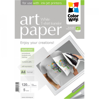 ColorWay ART Photo Paper T-shirt transfer (white) A4 120 g/m 