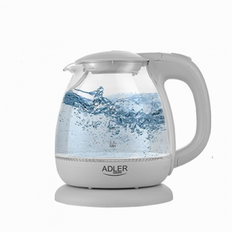 Adler Kettle AD 1283G Standard 1100 W 1 L Plastic/Glass 360 rotational base Grey Adler Kettle AD 1283G Standard 1100 W 1 L Plastic/Glass 360 rotational base Grey