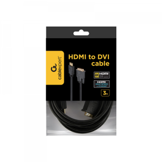 Gembird Black HDMI to DVI 3 m