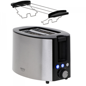 Camry Toaster CR 3215 Power 1000 W Number of slots 2 Housing material Stainless steel Black/Stainless steel