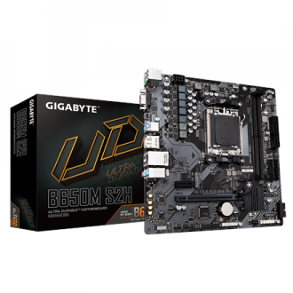 Gigabyte B650M S2H 1.0 M/B Processor family AMD Processor socket AM5 DDR5 DIMM Memory slots 2 Supported hard disk drive interfac Gigabyte B650M S2H 1.0 M/B Processor family AMD Processor socket AM5 DDR5 DIMM Memory slots 2 Supported hard disk drive interfac