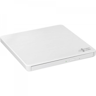 H.L Data Storage Ultra Slim Portable DVD-Writer GP60NW60 Interface USB 2.0 DVD R/RW CD read speed 24 x CD write speed 24 x White H.L Data Storage Ultra Slim Portable DVD-Writer GP60NW60 Interface USB 2.0 DVD R/RW CD read speed 24 x CD write speed 24 x White