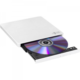 H.L Data Storage Ultra Slim Portable DVD-Writer GP60NW60 Interface USB 2.0 DVD R/RW CD read speed 24 x CD write speed 24 x White H.L Data Storage Ultra Slim Portable DVD-Writer GP60NW60 Interface USB 2.0 DVD R/RW CD read speed 24 x CD write speed 24 x White
