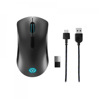 Lenovo Wireless Gaming Mouse Legion M600 2.4 GHz, Bluetooth or Wired by USB 2.0 Optical Mouse 1 year(s) Black Lenovo Wireless Gaming Mouse Legion M600 2.4 GHz, Bluetooth or Wired by USB 2.0 Optical Mouse 1 year(s) Black