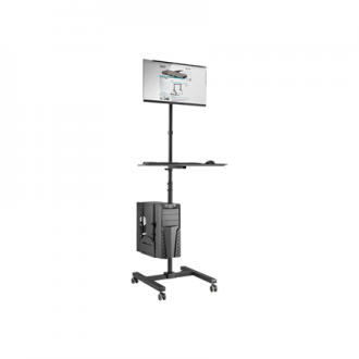 Digitus Mobile workstation with individual height adjustment DA-90374 17-32 Digitus Mobile workstation with individual height adjustment DA-90374 17-32