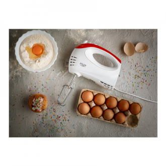 Adler Mixer AD 4212 Hand Mixer 300 W Number of speeds 5 Turbo mode White Adler Mixer AD 4212 Hand Mixer 300 W Number of speeds 5 Turbo mode White