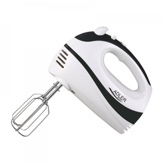 Adler Mixer AD 4205 b Hand Mixer 300 W Number of speeds 5 Turbo mode White/Black Adler Mixer AD 4205 b Hand Mixer 300 W Number of speeds 5 Turbo mode White/Black
