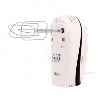 Adler Mixer AD 4205 b Hand Mixer 300 W Number of speeds 5 Turbo mode White/Black Adler Mixer AD 4205 b Hand Mixer 300 W Number of speeds 5 Turbo mode White/Black