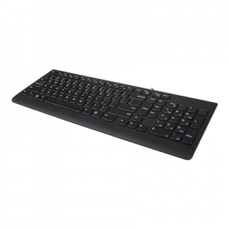 Lenovo USB Keyboard 300 Standard Wired Complete ergonomic design. Spill resistant keys with board drain. Concaved key caps fitte Lenovo USB Keyboard 300 Standard Wired Complete ergonomic design. Spill resistant keys with board drain. Concaved key caps fitte