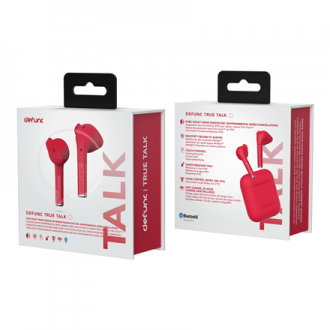 Defunc True Talk Earbuds, In-Ear, Wireless, Red Defunc