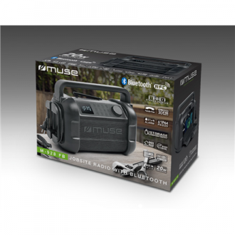 Muse M-928 FB Radio Speaker Waterproof Bluetooth Wireless connection Black Muse M-928 FB Radio Speaker Waterproof Bluetooth Wireless connection Black