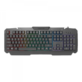 Logilink Gaming-Set, keyboard, mouse and mouspad ID0185 Keyboard, Mouse and Pad Set Wired Mouse included DE Numeric keypad