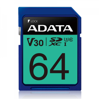 ADATA Premier Pro UHS-I SDXC 64 GB Flash memory class 10 ADATA Premier Pro UHS-I SDXC 64 GB Flash memory class 10