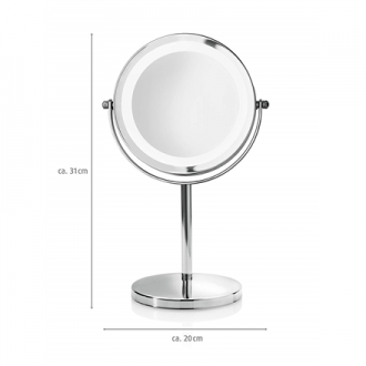 Medisana CM 840 2-in-1 Cosmetics Mirror 13 cm High-quality chrome finish