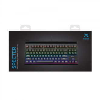 NOXO | Specter | Gaming keyboard | Mechanical | EN/RU | Black | Wired | m | 650 g | Blue Switches