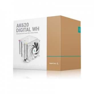 Deepcool | CPU Air Cooler | AK620 Digital WH | Intel, AMD Deepcool | CPU Air Cooler | AK620 Digital WH | Intel, AMD