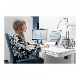 Digitus | Electric Height Adjustable Desk | 72 - 121 cm | Maximum load weight 50 kg | Metal | White