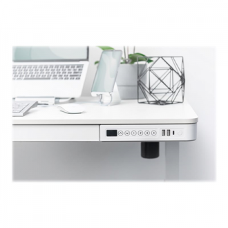 Digitus | Electric Height Adjustable Desk | 72 - 121 cm | Maximum load weight 50 kg | Metal | White