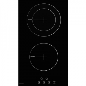 Simfer | H3.020.DEBSP | Hob | Vitroceramic | Number of burners/cooking zones 2 | Touch | Black