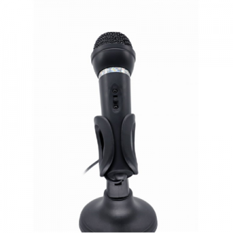 Gembird | Condenser Microphone with Desk-stand | MIC-D-04 | 3.5 mm jack | Black Gembird | Condenser Microphone with Desk-stand | MIC-D-04 | 3.5 mm jack | Black