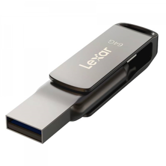 2-in-1 Flash Drive | JumpDrive Dual Drive D400 | 64 GB | USB 3.1 | Grey