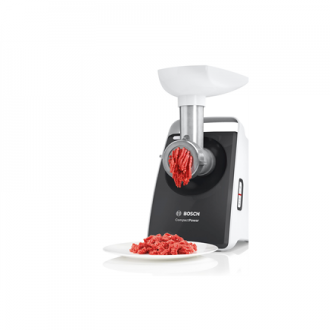 Bosch | Meat mincer CompactPower | MFW3612A | Black | 500 W | Number of speeds 1 | 2 Discs: 4 mm and 8 mm Sausage filler accesso