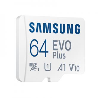 Samsung | MicroSD Card | EVO Plus | 64 GB | microSDXC Memory Card | Flash memory class U1, V10, A1