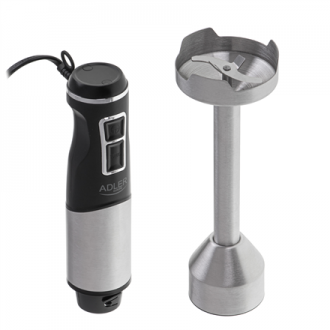 Adler | Hand Blender | AD 4628 | Hand Blender | 1900 W | Number of speeds 1 | Turbo mode | Ice crushing | Stainless Steel/Black Adler | Hand Blender | AD 4628 | Hand Blender | 1900 W | Number of speeds 1 | Turbo mode | Ice crushing | Stainless Steel/Black
