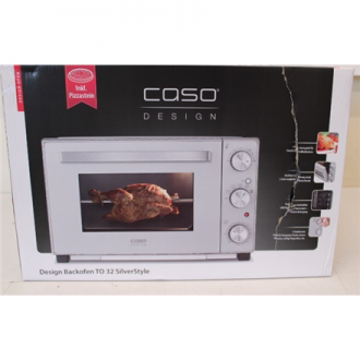 SALE OUT. Caso Compact oven TO 32 SilverStyle Caso 32 L Electric Easy Clean Manual Height 34.5 cm Width 54 cm Silver DAMAGED PAC
