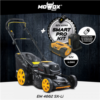 MoWox | 62V Excel Series Cordless Lawnmower | EM 4662 SX-Li | Mowing Area 750 m 