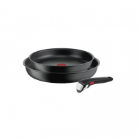 TEFAL Frypan set L7649253 Ingenio Ultimate Frying Diameter 24/28 cm Suitable for induction hob Removable handle Black