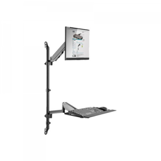 Digitus Sit-Stand Workstation Wall Single Mount, Max load 1-8 kg, max Screen Size: 17