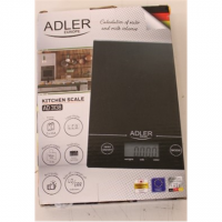 SALE OUT. Adler AD 3138 Kitchen scales, Capacity 5 kg , Big LCD Display, Auto-zero/Auto-off, Black Adler Kitchen scales Adler AD